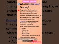 What is Regression Testing 🤔 #shorts #shortvideo #qatesting
