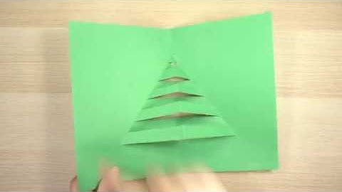 Pop-up tree card - the easiest pop-up card ever