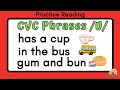 Cvc phrases short vowel u  practice reading phrases with vowel u