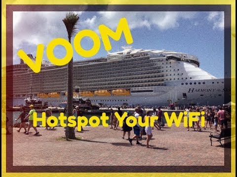 How to Hotspot VOOM wifi - Royal Caribbean - Harmony of the Seas, AUG 2018