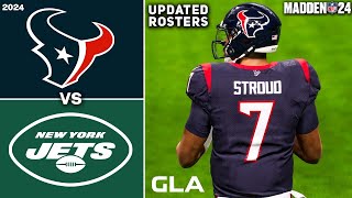 Texans vs. Jets | Stefon Diggs, Cj Stroud, Aaron Rodgers | 2024 - 2025 Rosters | Madden 24 PS5