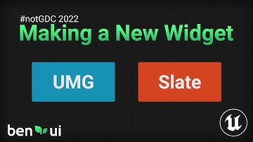 Creating a UMG/Slate Widget in Unreal Engine #notGDC