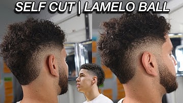 SELF CUT BARBER TUTORIAL | LÁMELO BALL BURST FADE | Step by Step Self Haircut Tutorial