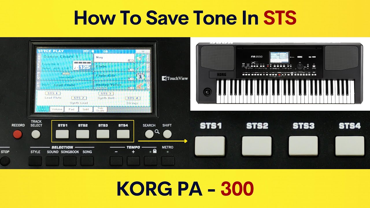 How To Save Tone In STS | KORG PA - 300