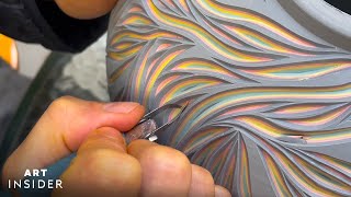 Creating Rainbow Pottery With Liquid Porcelain