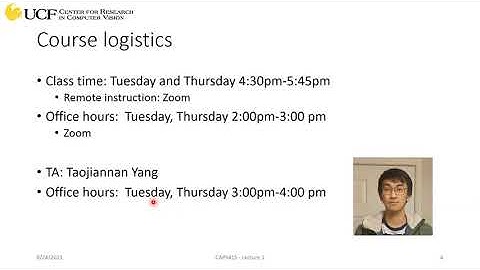 CAP5415 Lecture 1 [Administrative] - Fall2021
