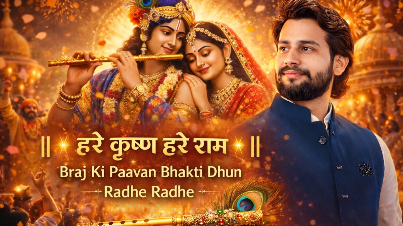 ॥ ✨ हरे कृष्ण हरे राम ✨ ॥Braj Ki Paavan Bhakti Dhun Radhe Radhe