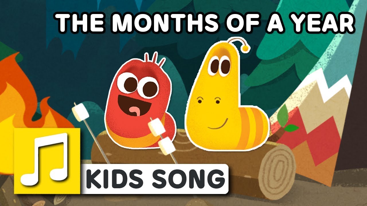 ⁣THE MONTHS OF A YEAR | LARVA KIDS | NURSERY RHYME | KIDS SONGS | 2 min | LEARNING SONGS