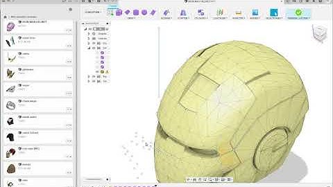 Temps fort : Tuto modélisation 3D IRON MAN HELMET #Fusion 360
