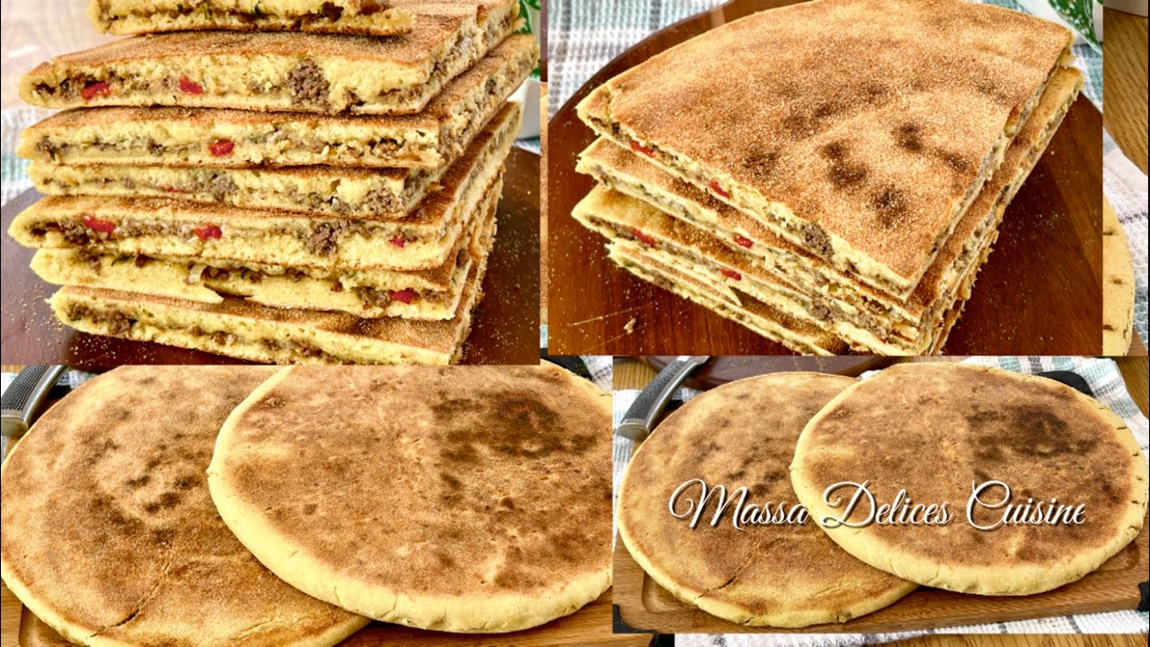 Galettes/Kesra 🇩🇿Gourmandes Farcies à la Viande Hachée et au Fromage