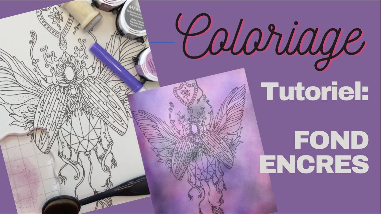 [Tutoriel coloriage] Faire un FOND avec les encres Distress