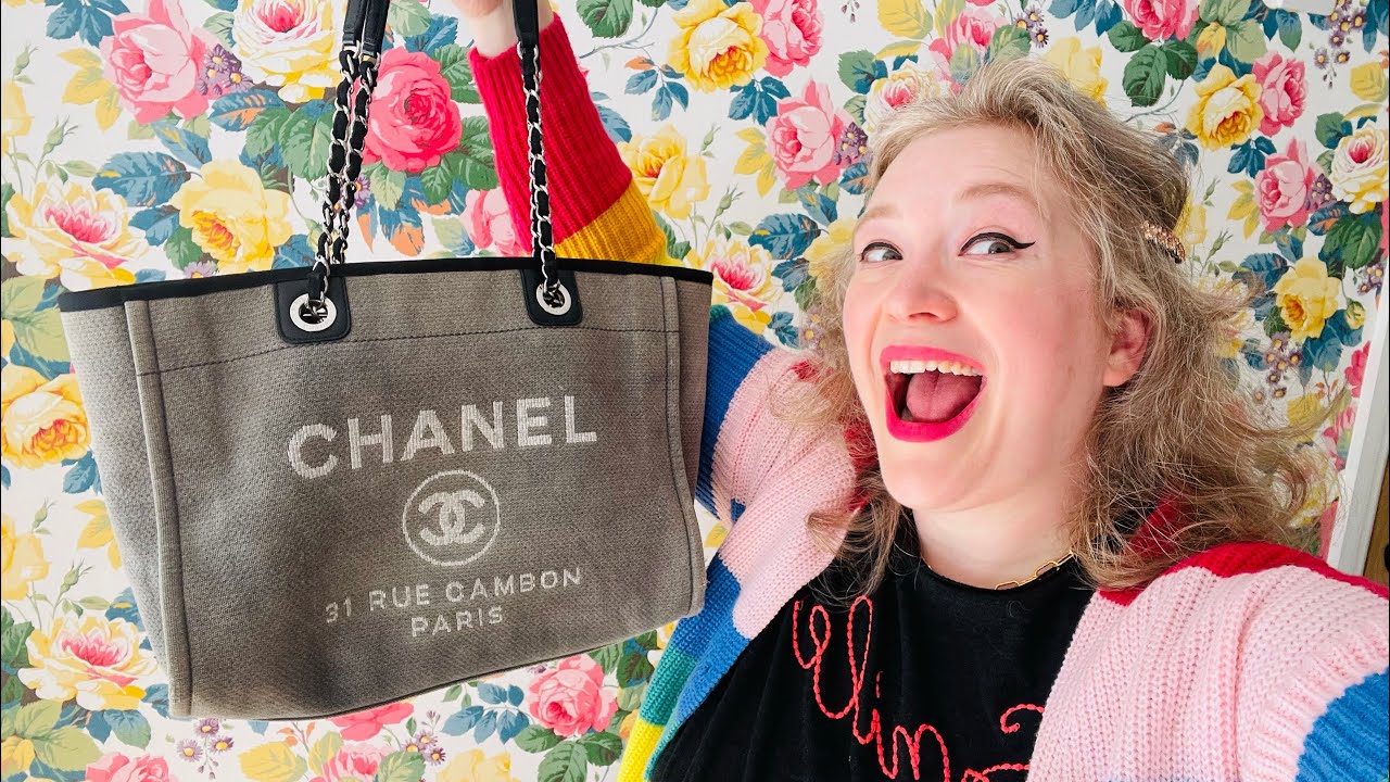 CHANEL *NEW* DEAUVILLE TOTE SMALL Unboxing & Review