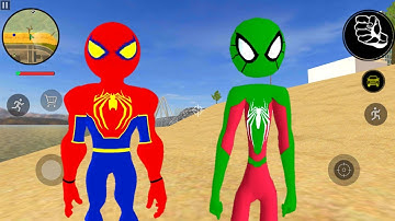 Harika Kahraman Örümcek Adam Oyunu - Amazing Stickman Rope Hero Crime #2 - Android Gameplay