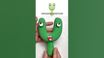 I made Sprunki OC U (from Alphabet Lore) #sprunkioc #alphabets #shorts #diycrafts @PolarBearsToon