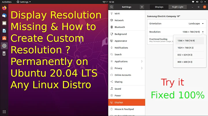 How to add custom screen resolution permanently on Ubuntu | Fix missing resolution in display Linux