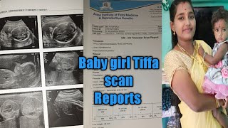 #Baby girl complete Tiffa Scan Reports# baby ultrasound #gender# heart rate# placenta position