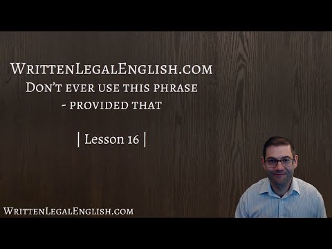 Stop Using "Provided That" (3 Clearer Alternatives)