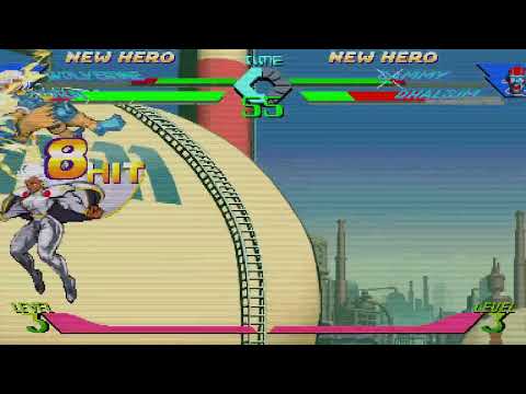 X-Men vs. Street Fighter - Wolverine, Storm vs. Cammy, Dhalsim