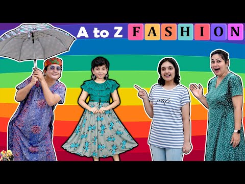 A to Z FASHION Challenge |  Family Comedy Challenge | Aayu and Pihu Show