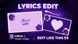 Instagram Trending Lyrics Reels Editing 📱 | InShot Tutorial (Easy for Beginners)