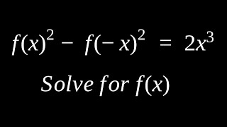 A super interesting functional equation