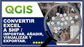 CONVERTIR EXCEL A SHP/ IMPORTAR CREAR GRAFICAR EXPORTAR.
