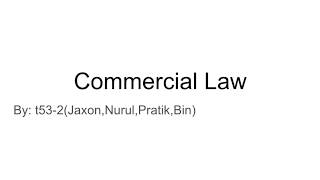 ComLaw Video Project