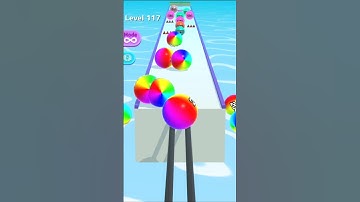BALL RUN 2048 LEVEL 117 🙈 #shorts #android #ios #gaming #gameplay #ballrun2048
