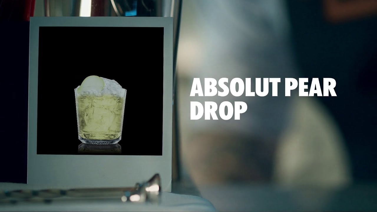 ABSOLUT PEAR DROP DRINK RECIPE HOW TO MIX YouTube