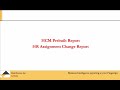 HCM Prebuilt Reports - HR Assignment Change Report
