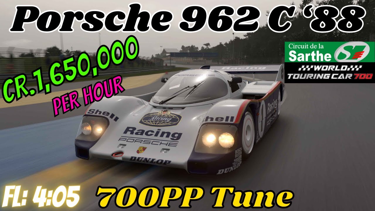 GT7|Porsche 962 C '88|Le Mans 700pp Build|1.48(Requested) - YouTube