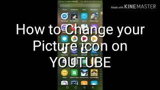 How to change your picture icon on youtube