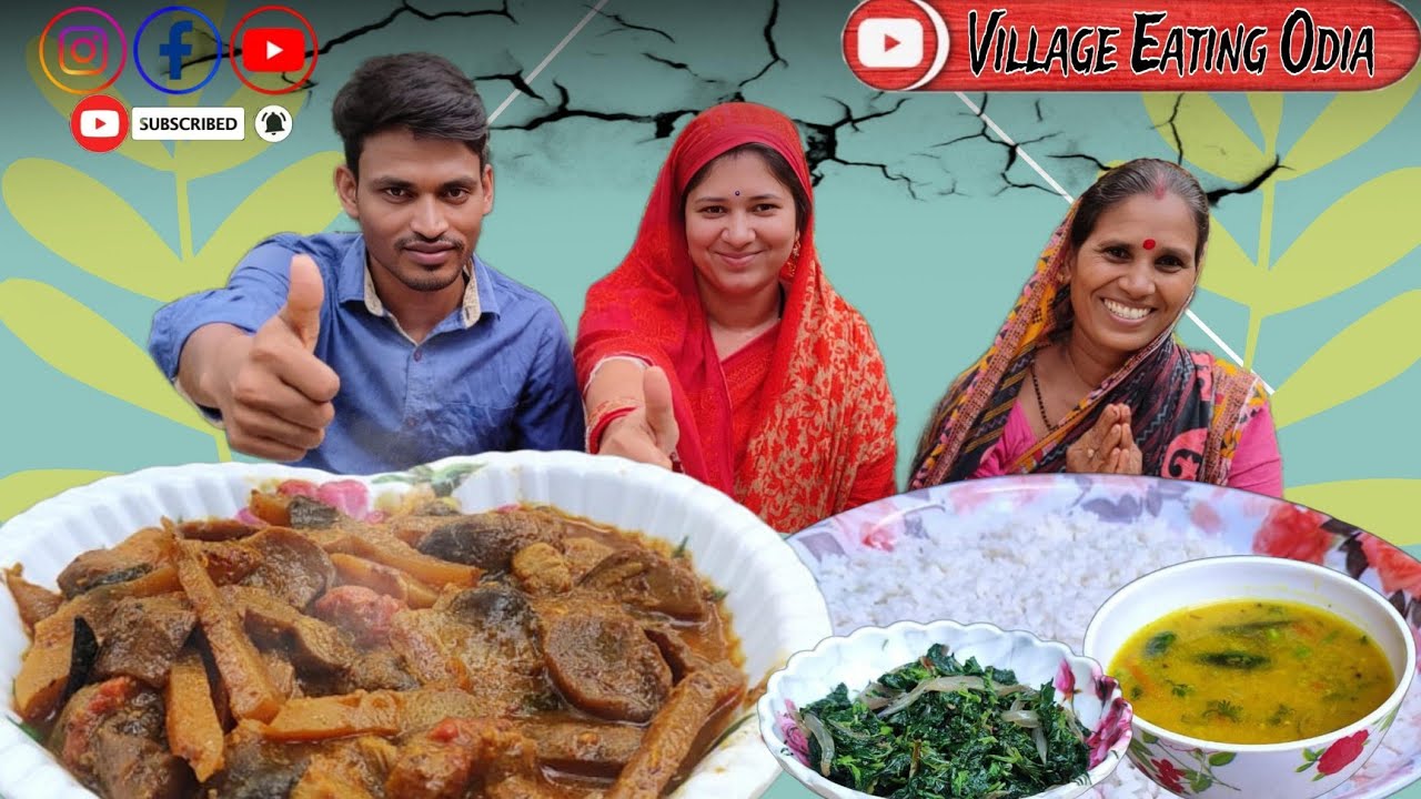 Mushroom Besara || Sasu Bohu Eating@Villageeatingodia