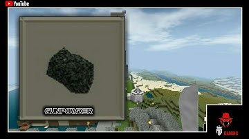 ⬜how to make gunpowder in mini block craft crafting a gunpowder in survival #mdgaming94