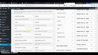 import sidebar and widget Doyle