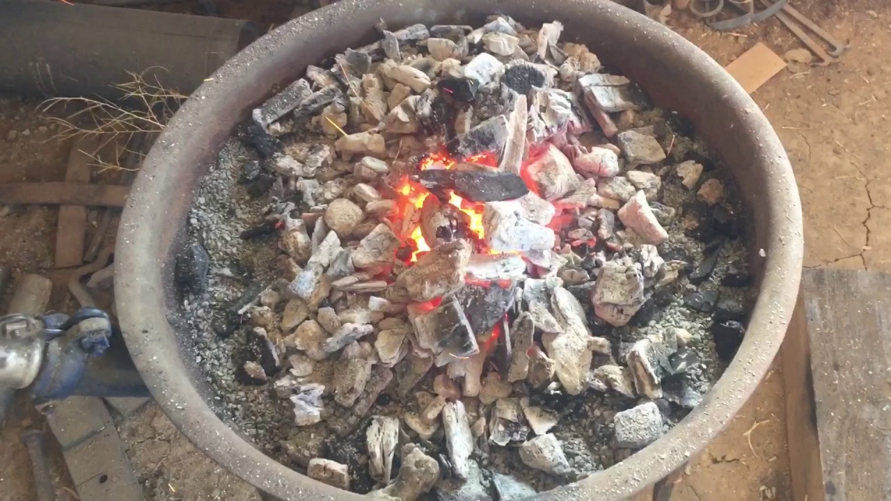 Normalizing, annealing and hardening with charcoal