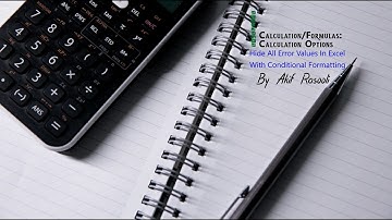 Hide All Error Values In Excel With Conditional Formatting