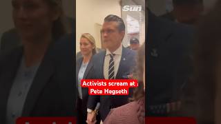 'WAR CRIMINAL' SCREAMED At Pete Hegseth As He Is Confronted By Activists