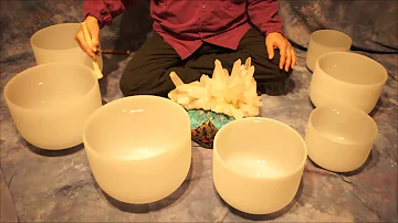 Crystal Bowl Chakra (70 Min.) Meditation C to B ~ Low to High Tones