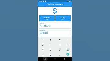 Aplicativo - Conversor de Moedas