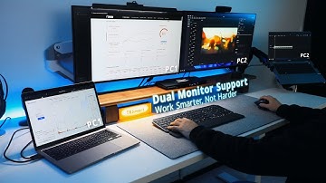 Revolutionize Your Workspace: The Ultimate Dual-Display USB-C KVM and Docking Station|4K@60Hz&More!