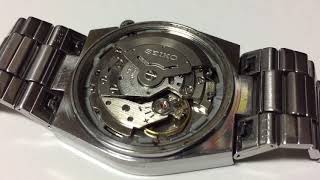 Seiko 6319 movement running (6319-9000) - YouTube