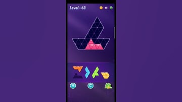 block triangle puzzle game level 63 #shorts #viral