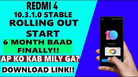 Redmi 4 MIUI 10.3.1.0 Stable Update Rolling out Start | MIUI 10.3.1.0 Stable Update