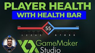 player get damage from enemy and show it in health bar in gamemaker studio