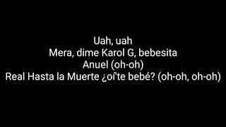 Culpables Letra - Karol g ft Anuel AA