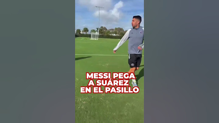 LEO MESSI pega a LUIS SUÁREZ en el pasillo de INTER MIAMI