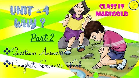 Poem "Why" | Unit 4 | English Class 4| Questions Answers | Complete Exercise Work | (NCERT solution)