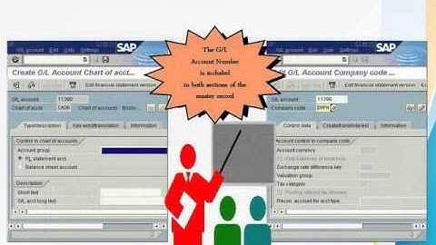 SAP FICO General Ledger Account Master Records