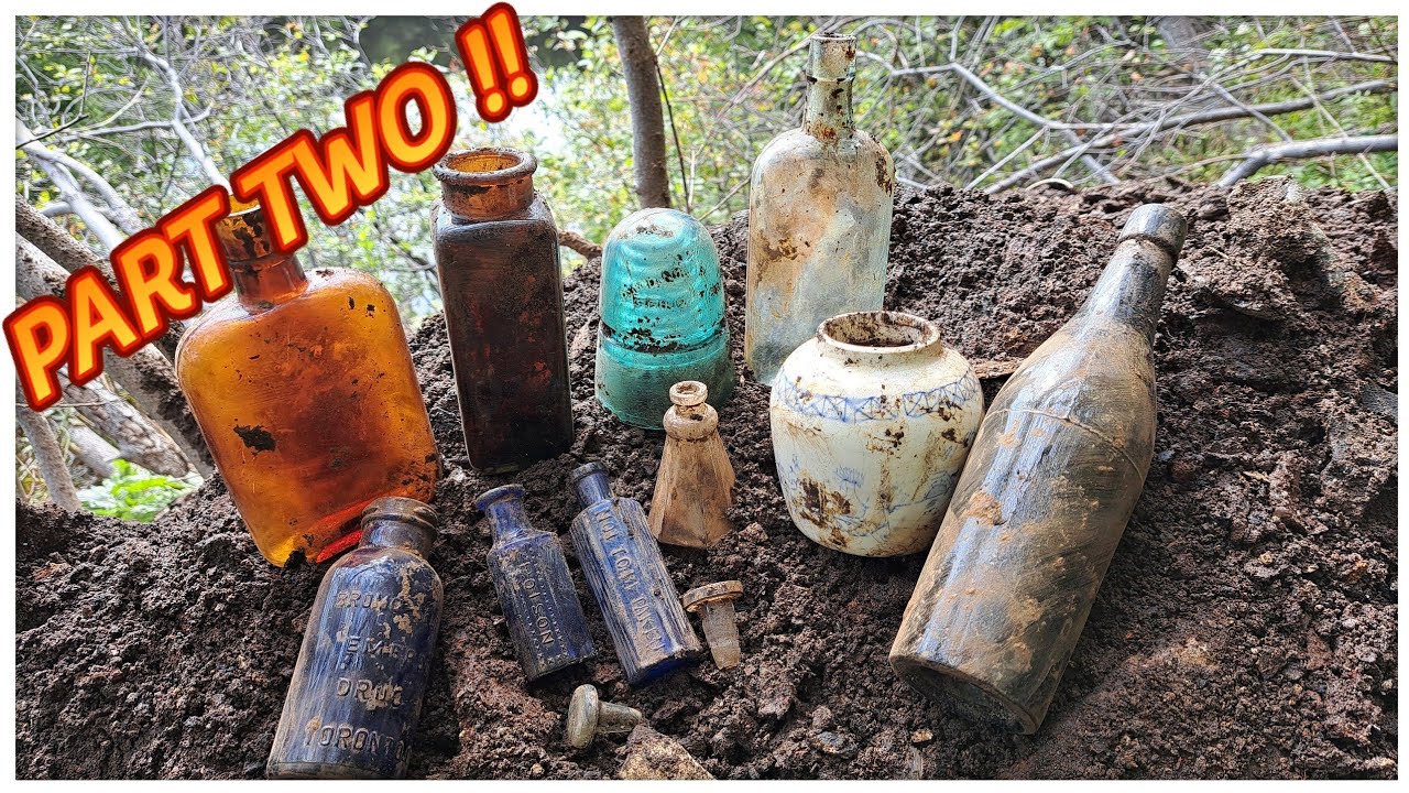 💥 Antique Bottle Digging Dump Digging #44 💥 POISON BOTTLES 💀 ~ Part Two ...
